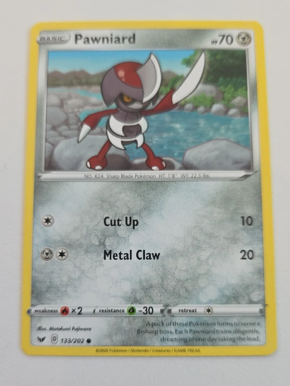 Pokemon Bisharp And Pawniard Trading Cards